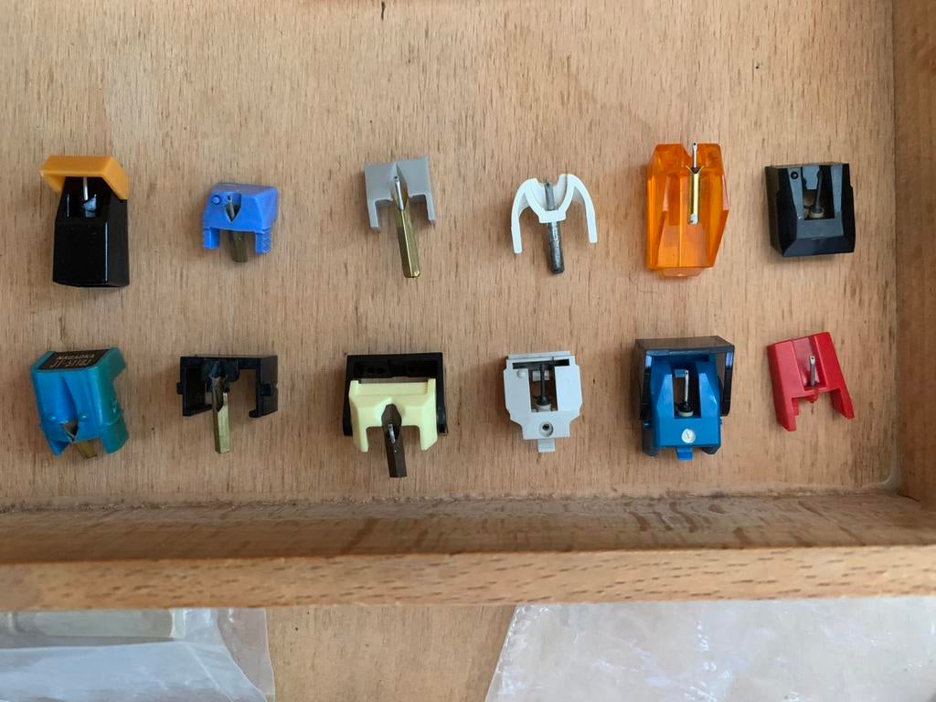 12 naalden styli Audio Technica Sony Stanton Philips Nagaoka, Overige merken, Gebruikt, Diversen, Ophalen of Verzenden