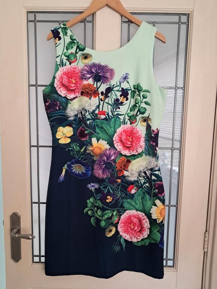 Smashed Lemon Jurk Cocktail Floral met kaartje, Kleding | Dames, Jurken, Nieuw, Maat 42/44 (L), Blauw, Knielengte, Verzenden