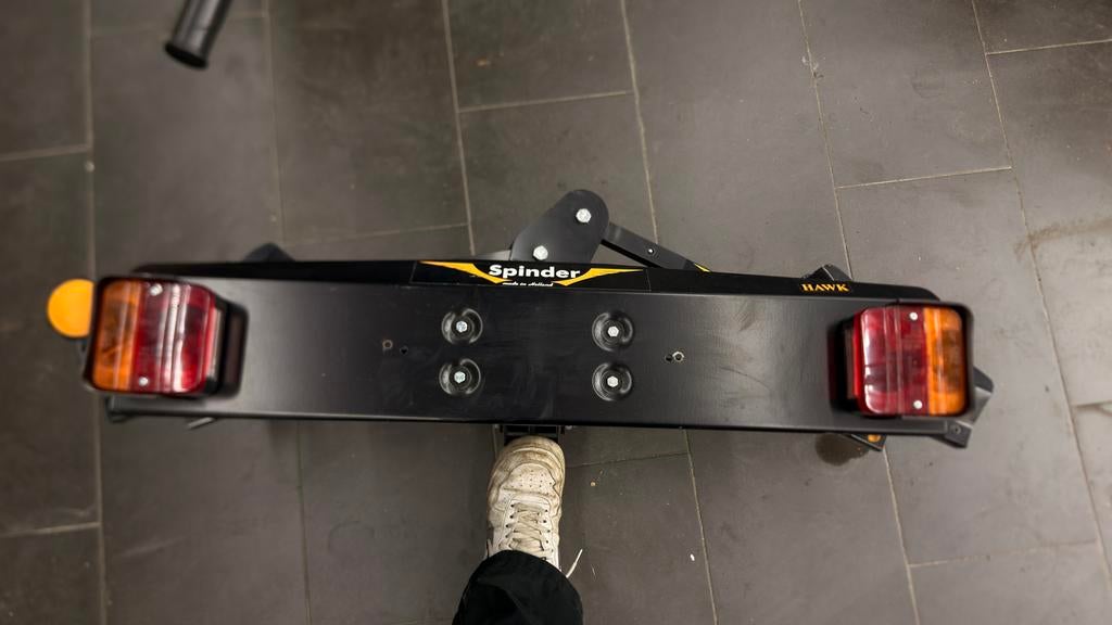 Spinder Hawk fietsendrager, Ophalen, 2 fietsen, Gebruikt, Trekhaakdrager