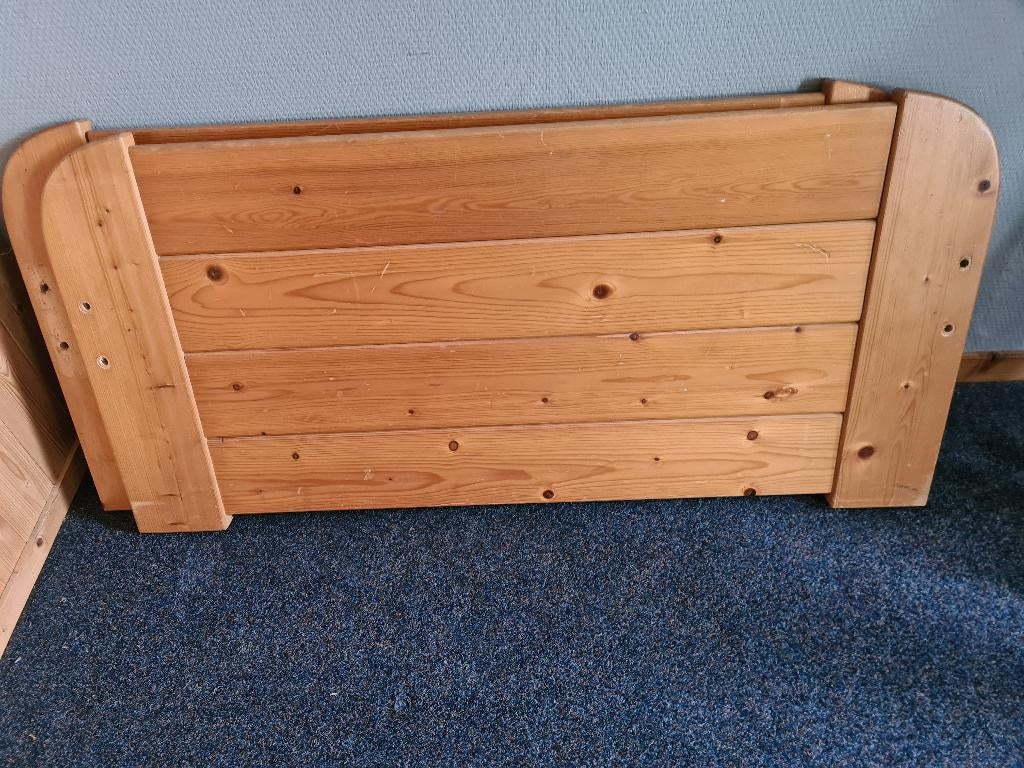 1 persoons bed zoals op de foto, Ophalen, Gebruikt, 80 cm, Hout