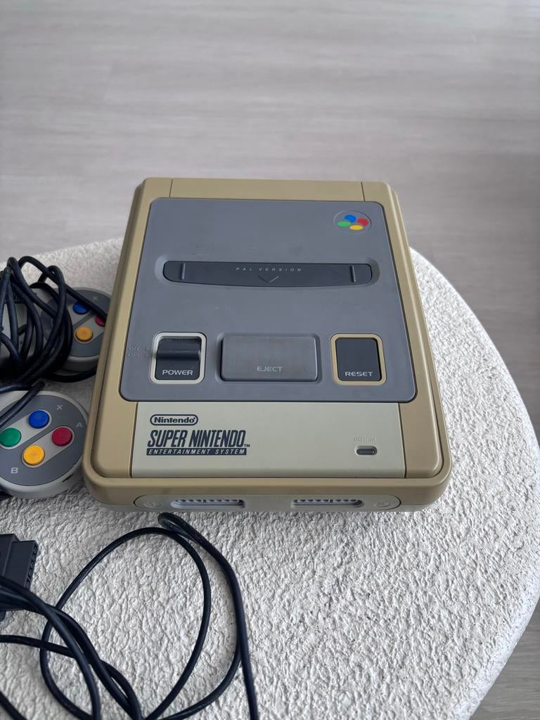 Super Nintendo Entertainment System (SNES) met Game Boy Adap, Ophalen of Verzenden, Gebruikt, Met 2 controllers, Met Super GameBoy adapter