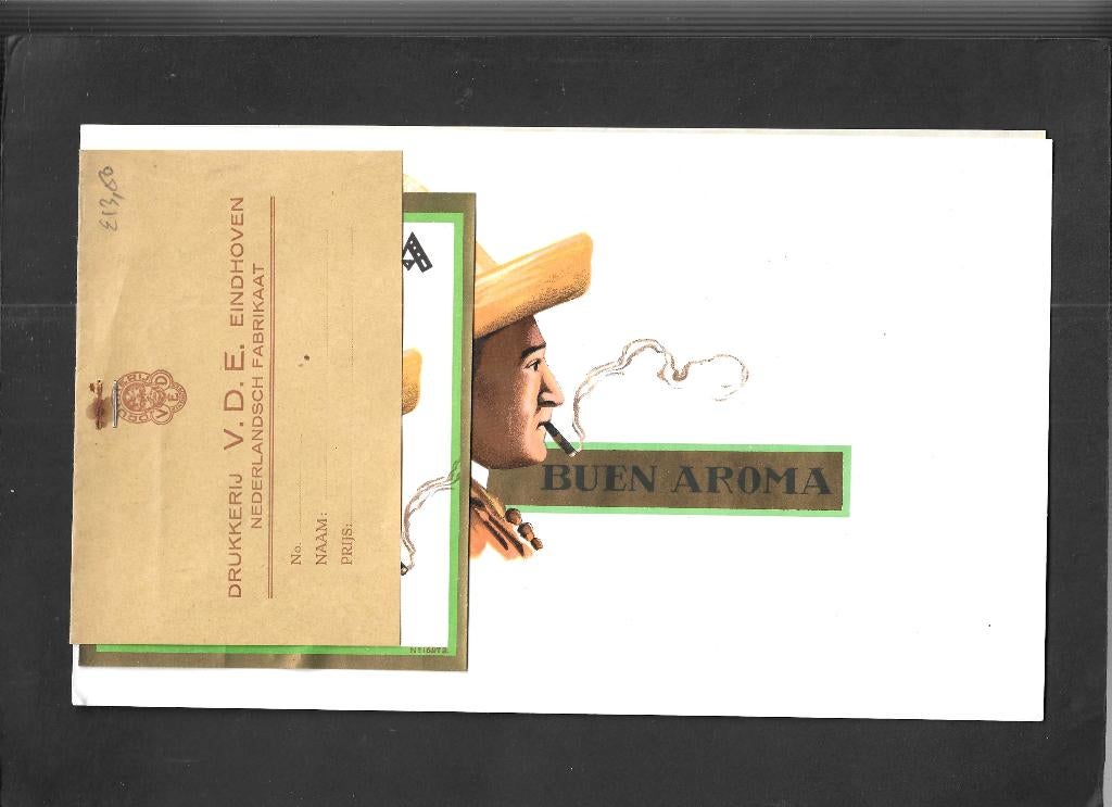 Etiket scan V4563, Verzamelen, Ophalen of Verzenden, Gebruikt, Sigarenbandjes