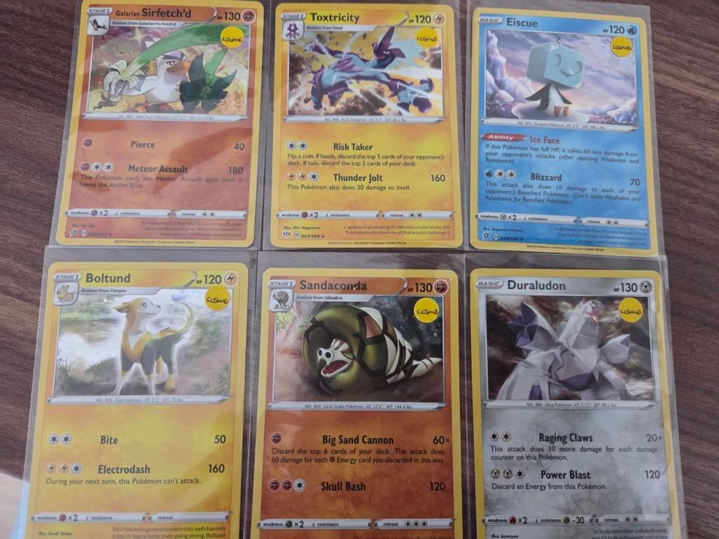 Cosmo holo (promo) kaarten Pokemon, Ophalen of Verzenden, Zo goed als nieuw, Meerdere kaarten