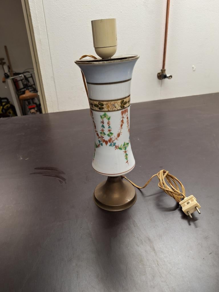 Vintage opaline lamp, Antiek en Kunst, Ophalen of Verzenden
