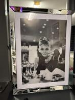 Audrey Hepburn Schilderij met Poster, Ophalen of Verzenden, Zo goed als nieuw, Hout, 75 cm of meer
