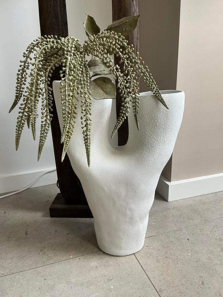 Grote vaas, Overige kleuren, Aardewerk of Porselein, Ophalen of Verzenden, Zo goed als nieuw