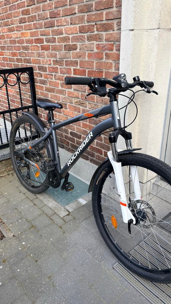 Rockrider Fiets - Goede staat, Fietsen en Brommers, Fietsen | Heren | Sportfietsen en Toerfietsen, Gebruikt, Vering, Schijfrem
