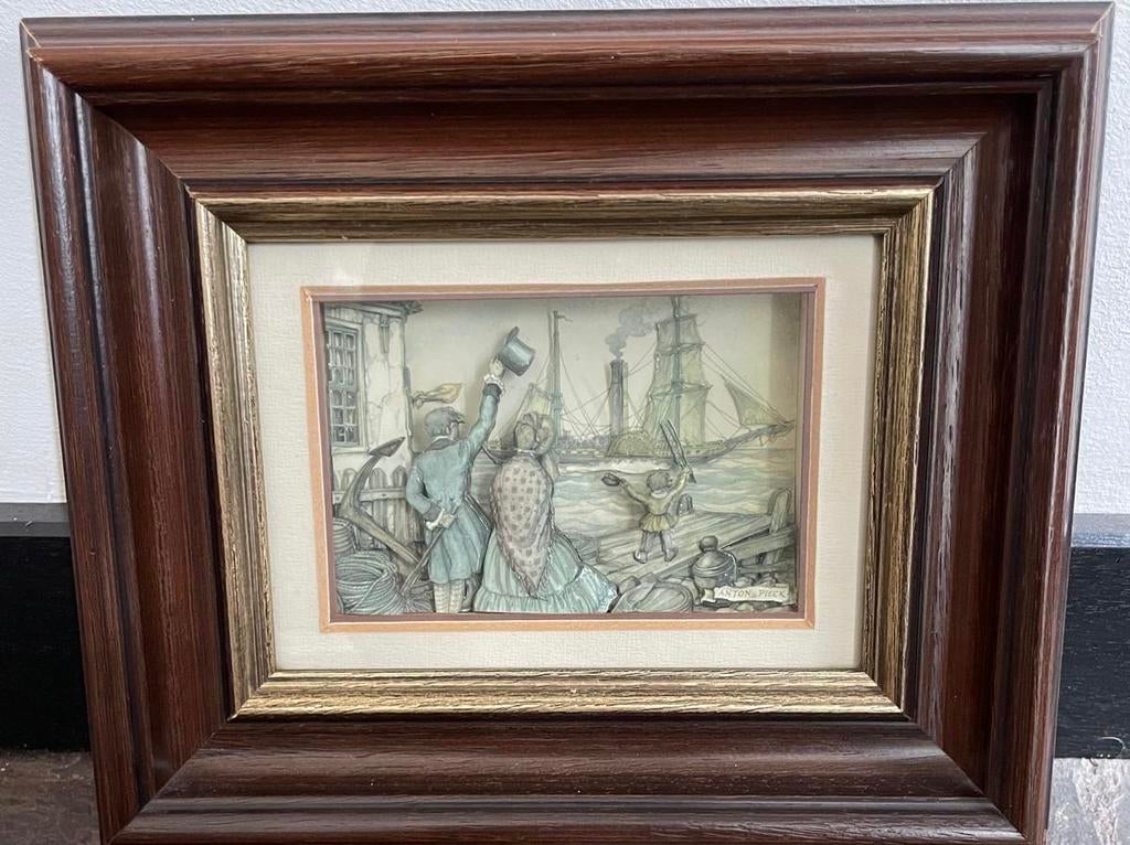 Anton Pieck 3 dimensionale snijkunst, Ophalen