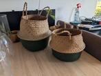 Manden voor planten, Huis en Inrichting, Woonaccessoires | Schalen en Manden, Ophalen, Rond, Riet