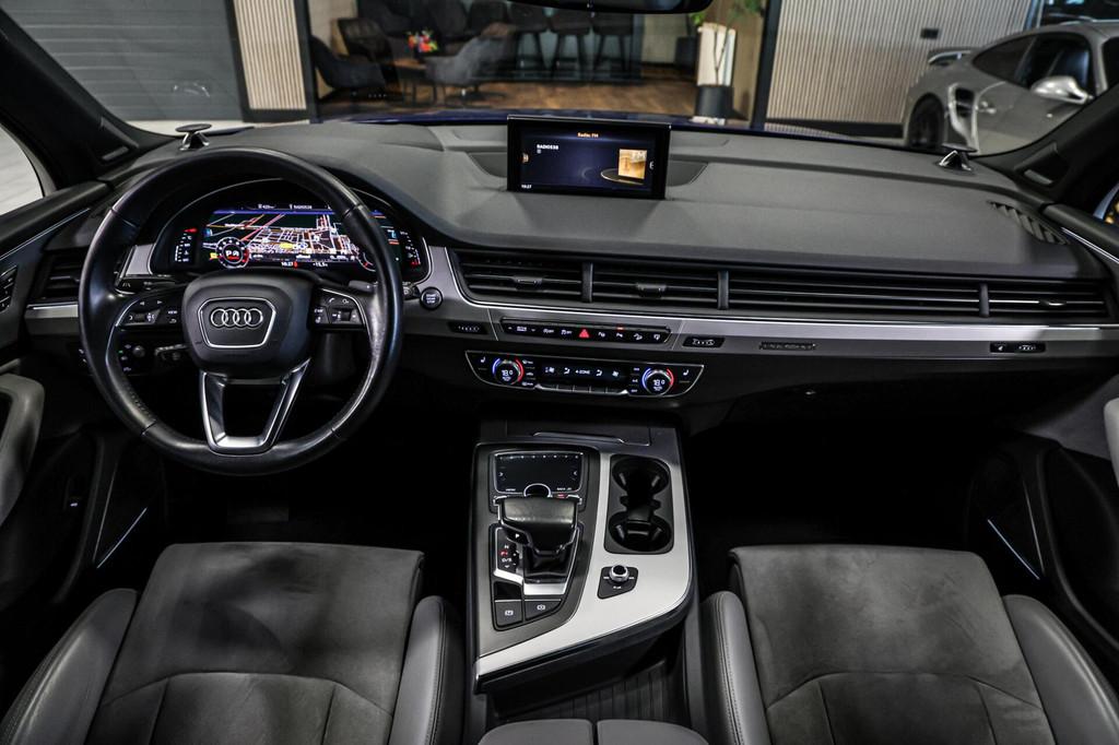 Audi Q7 3.0 TFSI quattro S-Line|B&O|HUD|Trekh.|Virtual|Nacht, Auto's, Audi, Gebruikt, Euro 6, 2995 cc, Met garantie (alle)