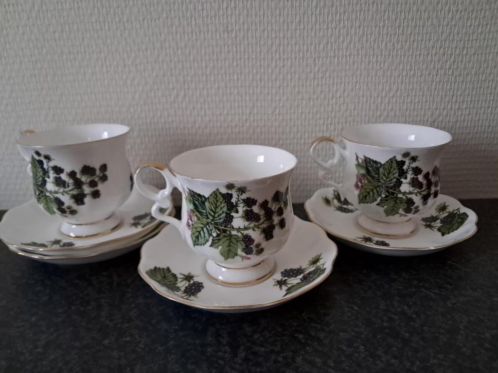 3 Kop en schotel Royal ( Ascot ), Ophalen of Verzenden