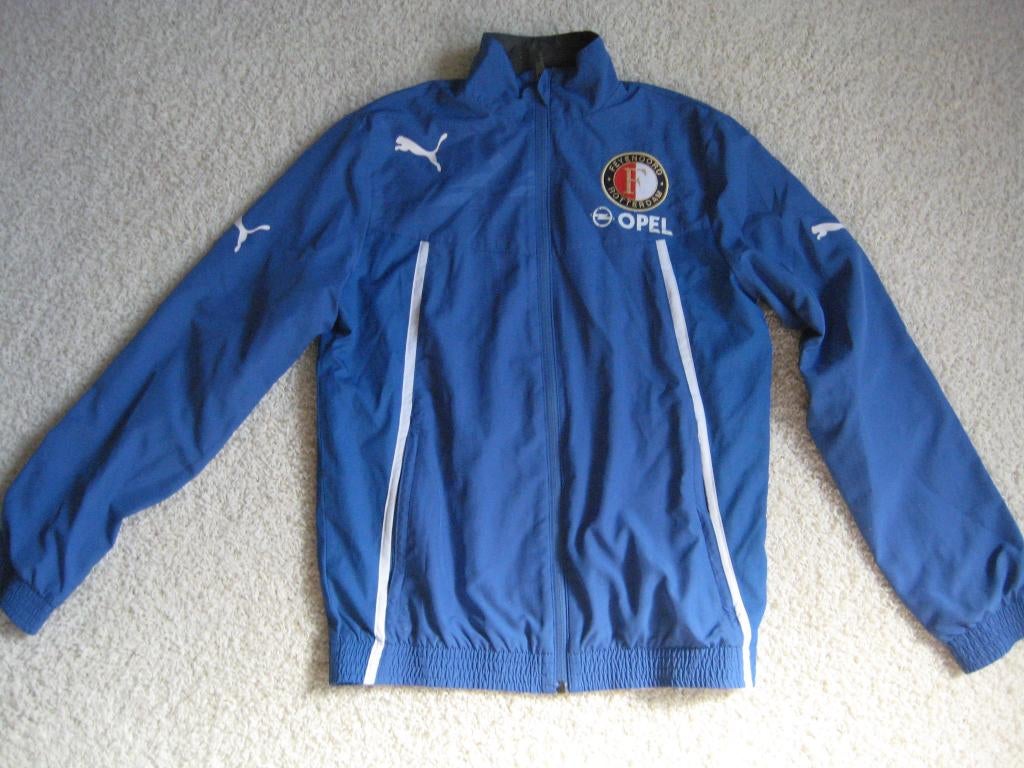 Trainings Jack Feyenoord Puma kindermaat 164 blauw, Ophalen, Gebruikt, Feyenoord