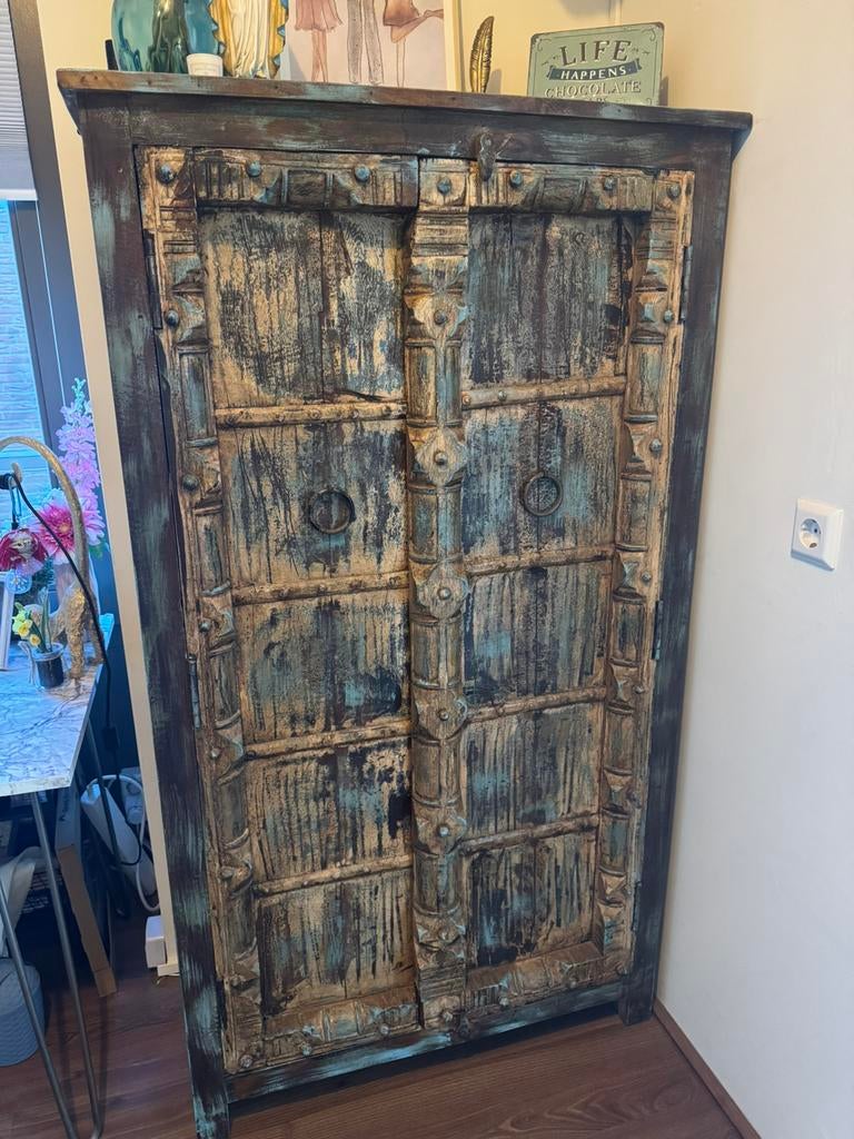 Kast Ibiza Style, Huis en Inrichting, Kasten | Buffetkasten, Ophalen, Met deur(en), 50 tot 100 cm, Zo goed als nieuw