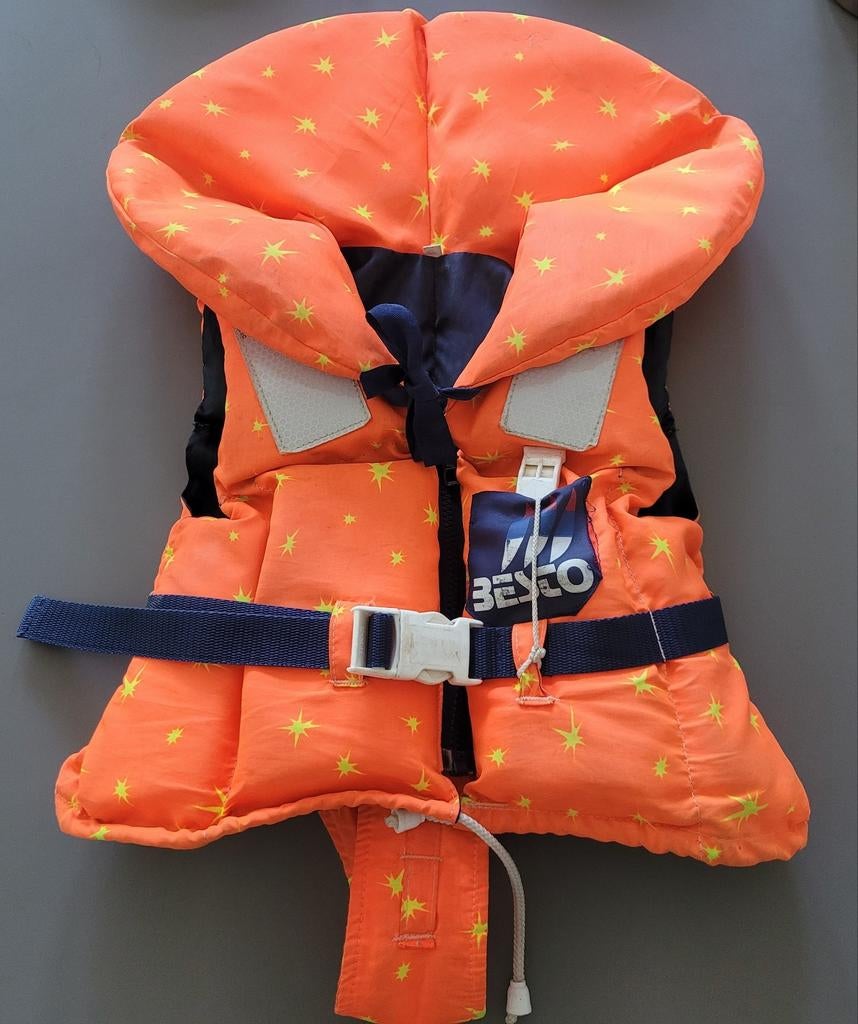 BESTO Reddingsvest Zwemvest 0-15kg - Oranje met sterren, Ophalen, Gebruikt, Kind, BESTO