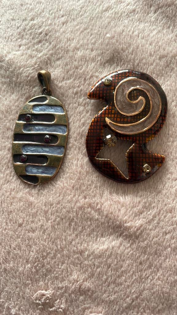 Kettinghangers, Ophalen of Verzenden, Zo goed als nieuw, Bruin, Overige materialen