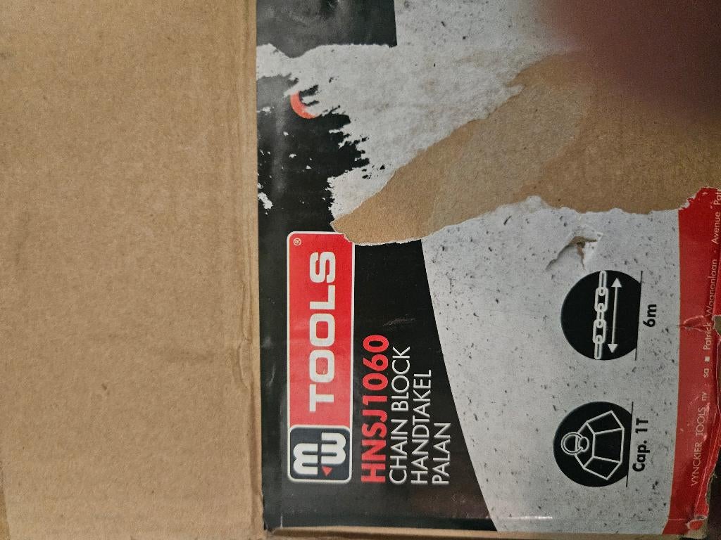 kettingtakel 1 ton, 6 mt, Ophalen, Nieuw, Handmatig