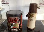 Retro Douwe Egbert thermoskan en koffieblik, Ophalen of Verzenden, Huis en Inrichting