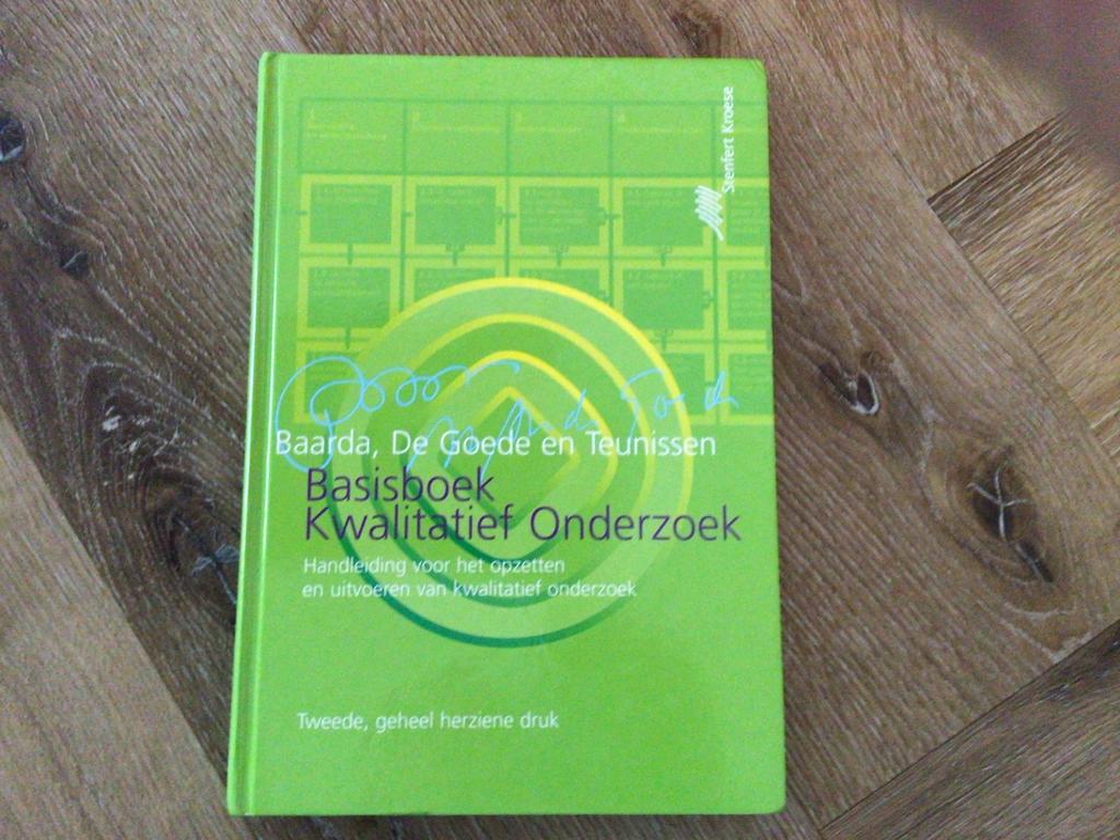 Basisboek Kwalitatief Onderzoek - Baarda, De Goede, Teunisse, Boeken, Ophalen of Verzenden, Gamma, Zo goed als nieuw, HBO