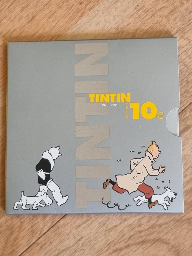 10 euro 2004 tin tin kuifje, Postzegels en Munten, Ophalen of Verzenden, Zilver, Zilver