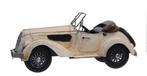 Witte open auto met reservewiel Item BL 112, Overige merken, Auto, Groter dan 1:32, Onbekend
