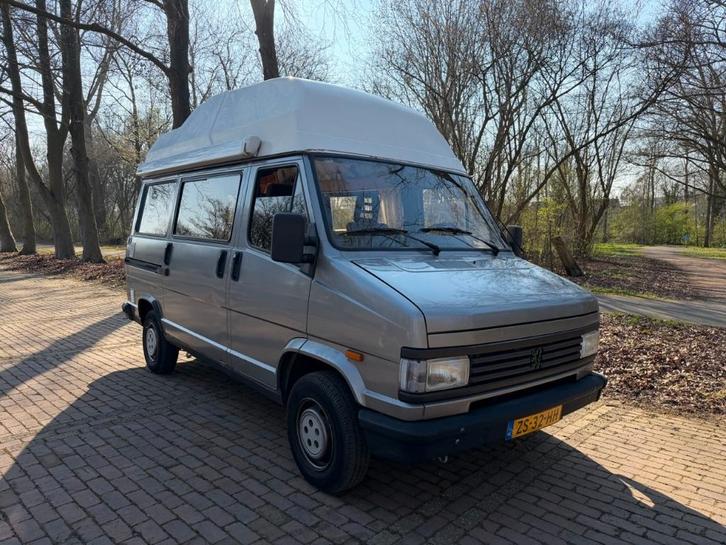 Buscamper Peugeot J5 1000 D uit 1991 <3 - APK tot aug 2027, Caravans en Kamperen, Campers, Particulier, tot en met 2, Buscamper of Camperbus