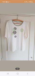 Beige / off white met groen t shirt van Habella. Maat 44., Habella, Beige, Maat 42/44 (L), Ophalen of Verzenden