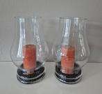 2 windlichten Riverdale 31 cm hoog, Ophalen of Verzenden, Zo goed als nieuw, Overige materialen, 25 tot 50 cm