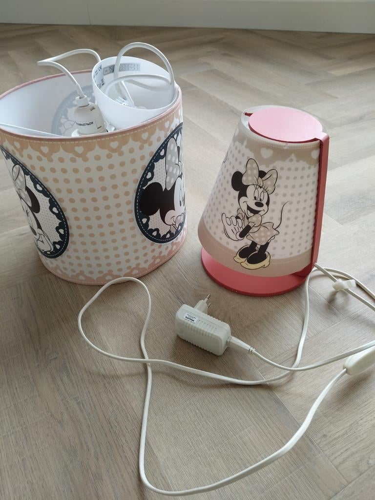 Philips Minnie Mouse set hang en tafellamp voor kinderkamer, Huis en Inrichting, Lampen | Lampenkappen, Ophalen, Gebruikt, 25 tot 50 cm