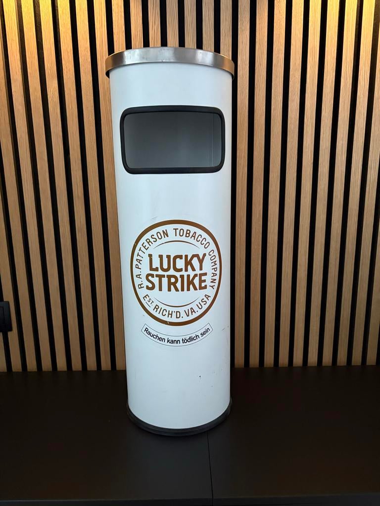 Lucky Strike asbak / prullenbak nieuw, Verzenden, Nieuw, Gebruiksvoorwerp