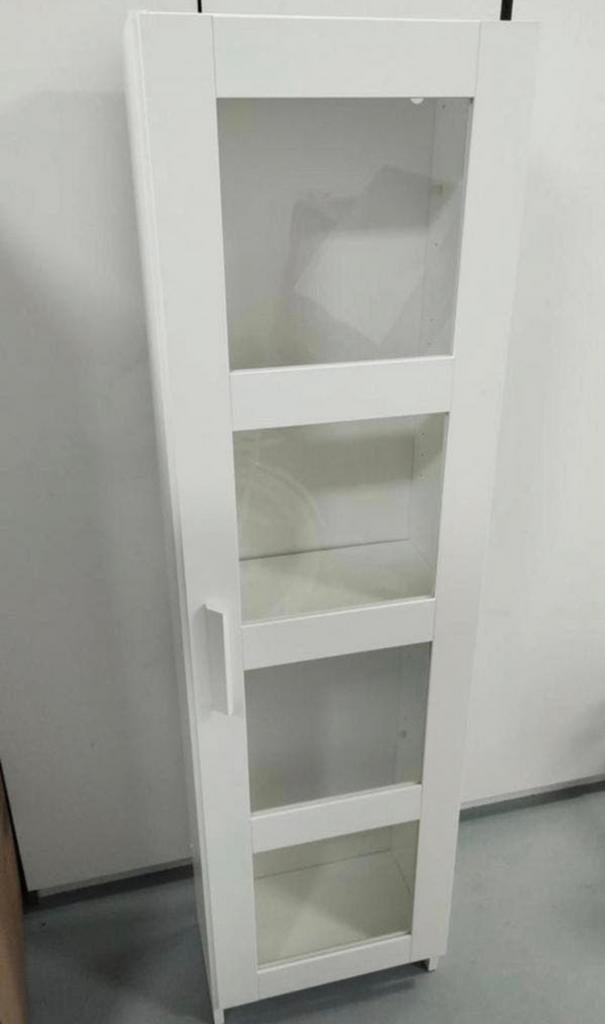 Vitrinekast Brimnes Ikea, Huis en Inrichting, Kasten | Vitrinekasten, Ophalen, 50 tot 100 cm, Zo goed als nieuw, 150 tot 200 cm