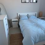 Ikea SONGESAND series bed & furniture, Ophalen, Wit, Tweepersoons, 140 cm