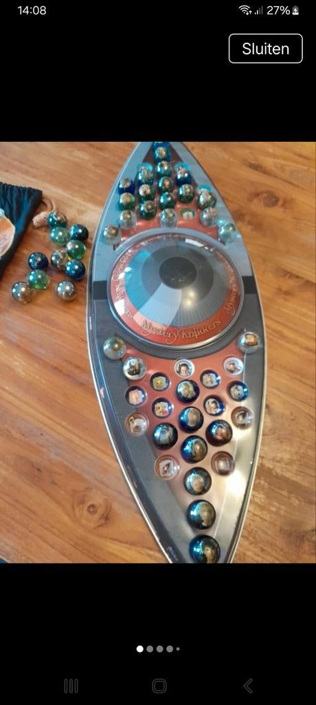 Het Huis Anubis Mystery Knikkers met speelbord en zakje, Ophalen of Verzenden, Gebruikt