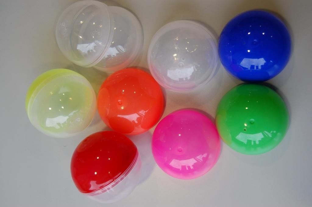 Lege plastic speelgoed CAPSULES - vending ballen automaat, Ophalen of Verzenden, Nieuw