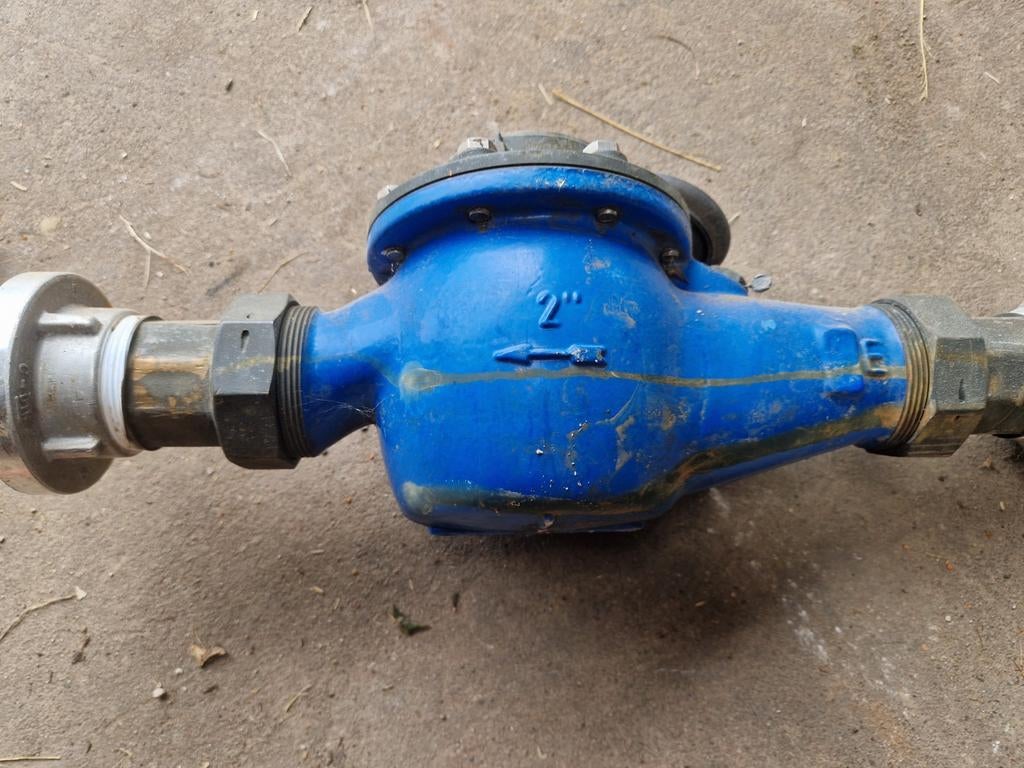 Watermeter 2 inch, Ophalen of Verzenden, Gebruikt, Handmatig, Overige typen