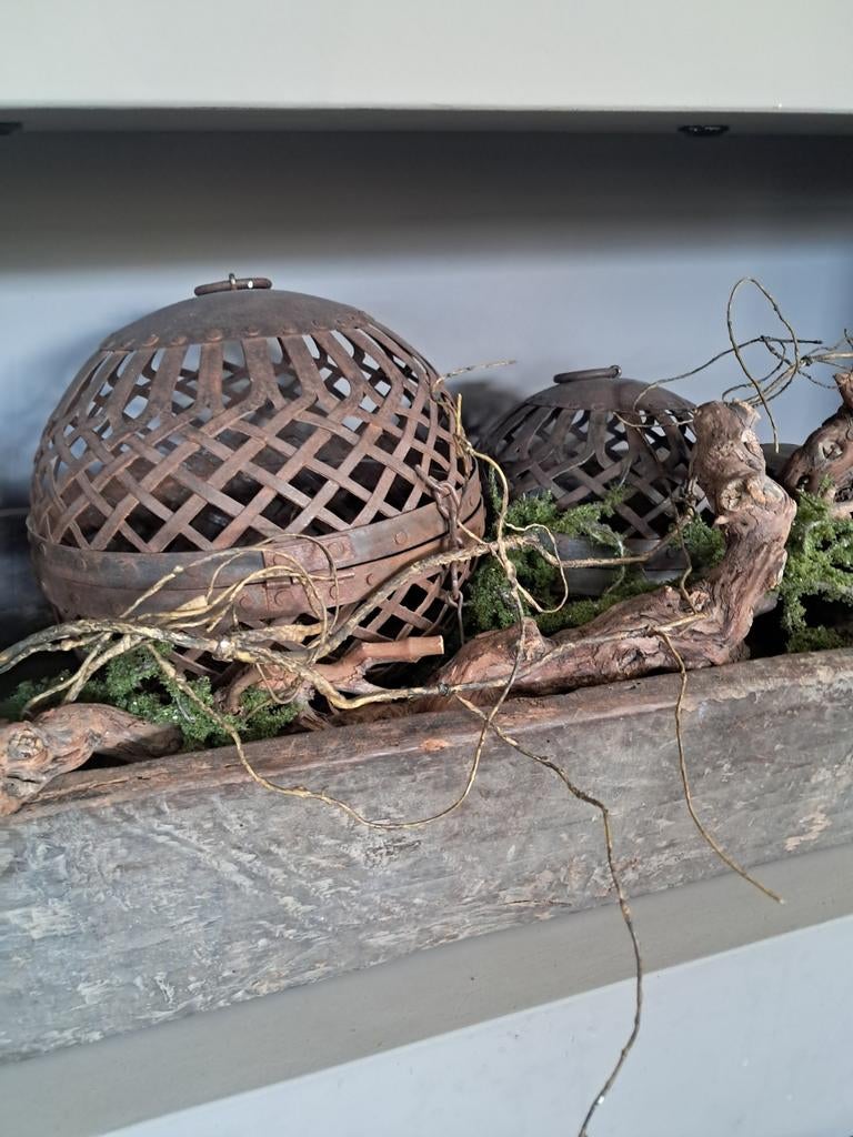 Grote maat roestbal bal van roest bol, Gebruikt, Ophalen of Verzenden, Landelijk, Metaal