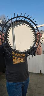 Ikea spiegel met kunststof spijltjes, 63 cm doorsnede, Gebruikt, Rond, Ophalen of Verzenden, Minder dan 100 cm