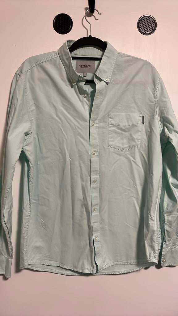 Carhartt overhemd L, Ophalen of Verzenden, Zo goed als nieuw, Groen
