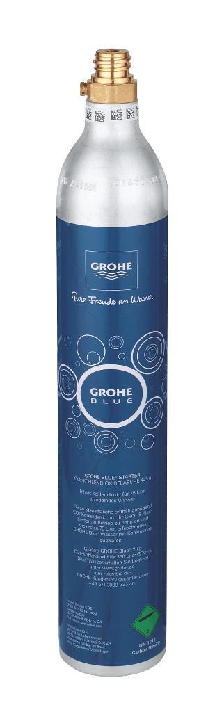 Grohe Blue Koolzuur CO2 cilinders vullen en ruilen €5,00, Witgoed en Apparatuur, Bruiswatermachines, Nieuw, Ophalen of Verzenden