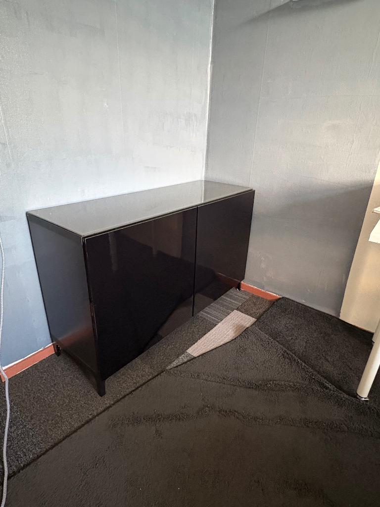 IKEA tv meubel, Ophalen, 100 tot 150 cm, Zwart, 100 tot 150 cm