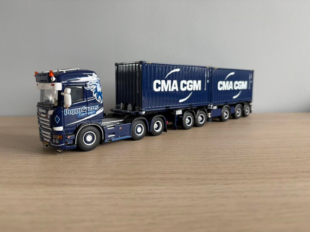 Wsi Scania R520 6x2 Poppelaars, Ophalen of Verzenden, Nieuw, Bus of Vrachtwagen, Wsi