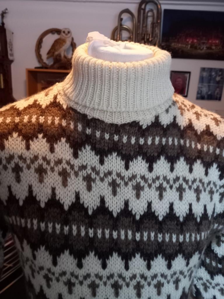 Dikke wollen Deense trui met col maat xl, Ophalen of Verzenden, Zo goed als nieuw, Maat 56/58 (XL)