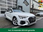 Audi A3 Limousine 35 TFSI S edition S18/LEER/NAV/MATRIX/PANO, Auto's, 12 maanden, 4 cilinders, Wit, Bedrijf