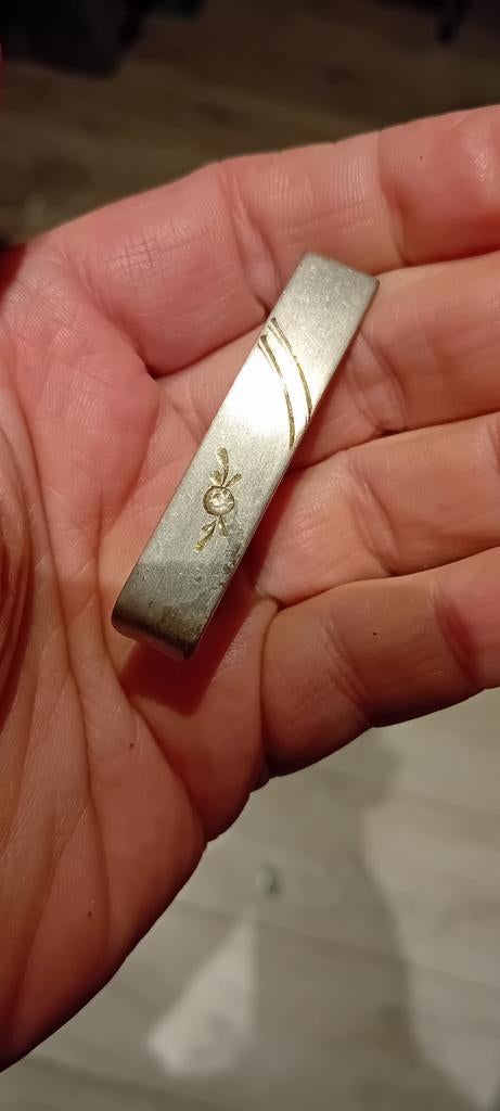 Vintage dasspeld met gouden accenten, Ophalen of Verzenden, Gebruikt