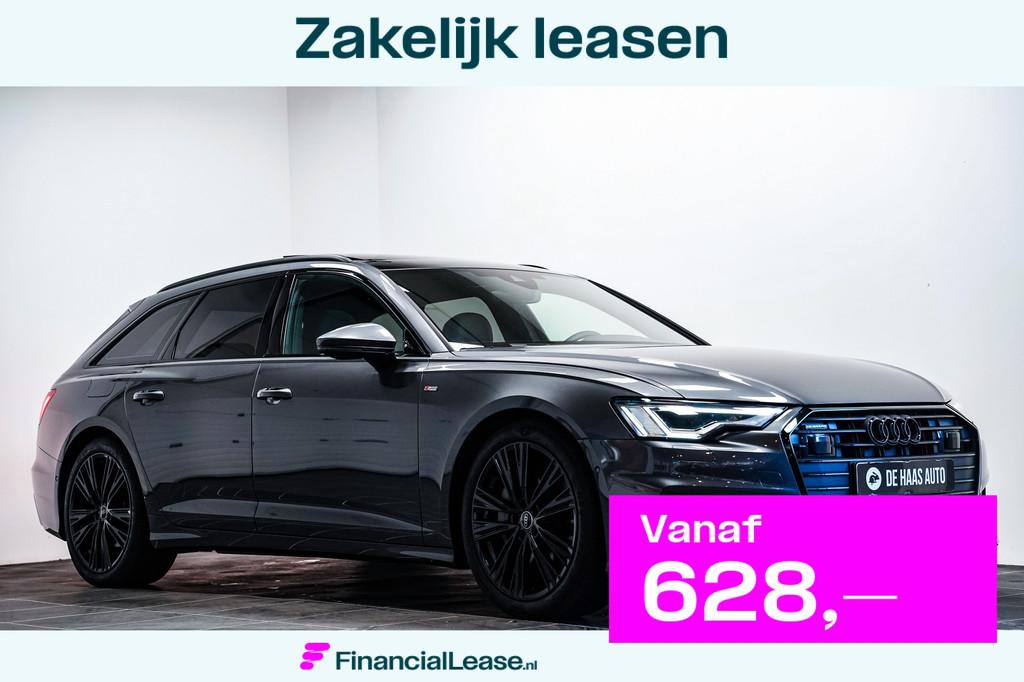 Audi A6 Avant 50 TFSI e quattro S-Line|Pano dak|B&O|20 inch|, Automaat, 77 km/l, Gebruikt, Zwart