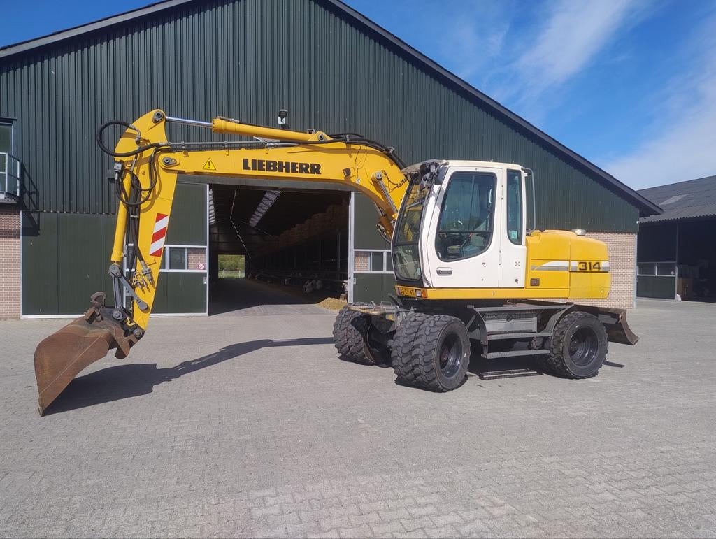 liebherr A314 LITRONIC bandenkraan mobiele kraan, Ophalen of Verzenden, Graafmachine