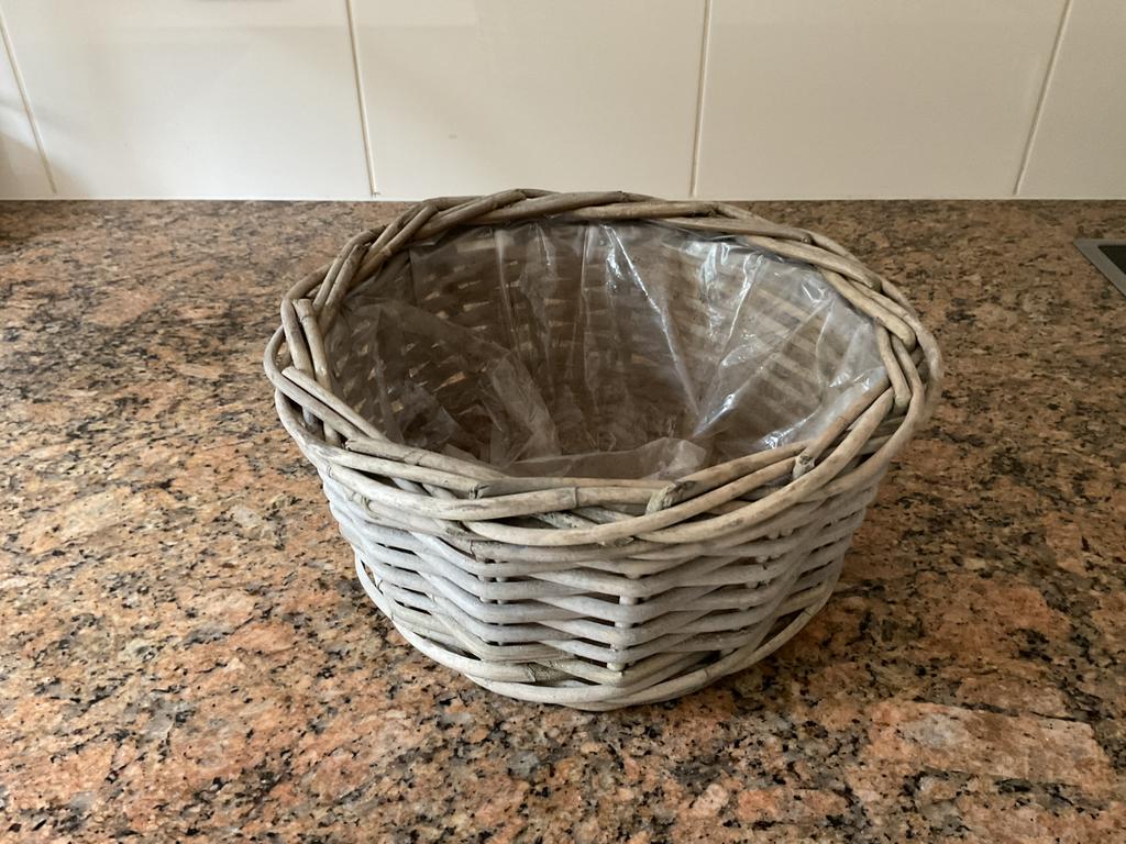 Rieten Mand €5,00, Overige materialen, Minder dan 30 cm, Rond, Ophalen of Verzenden