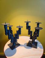 Vintage Brutalist kandelaars, Antiek en Kunst, Ophalen, Overige materialen