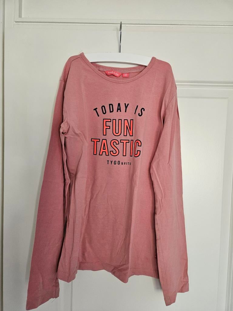 Longsleeve shirt van Tygo&Vito,  maat 146-152, Kinderen en Baby's, Kinderkleding | Maat 152, Gebruikt, Meisje, Tygo&Vito, Ophalen of Verzenden