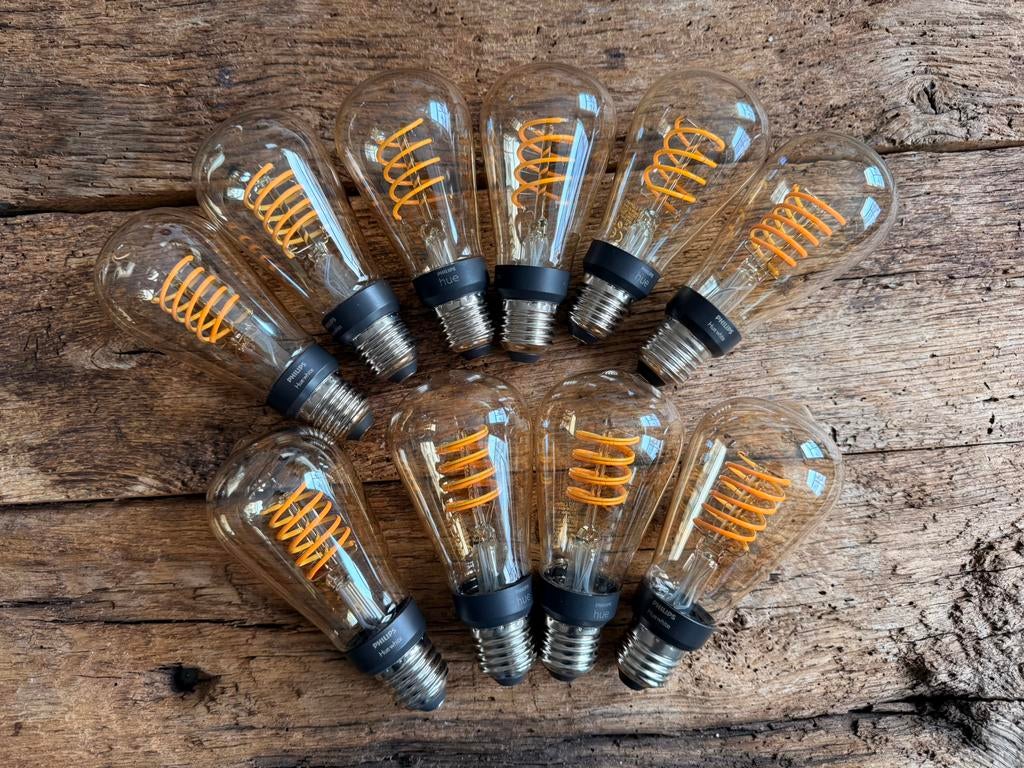 Philips hue e27 white filament lampen! Zie advertentie!, Ophalen of Verzenden, Nieuw, Glas, Minder dan 50 cm