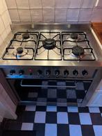Oven en 90 cm gasfornuis – 5 pits – werkt goed”, Ophalen, Gebruikt, 60 cm of meer, 4 kookzones